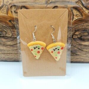 3D Pizza Earrings